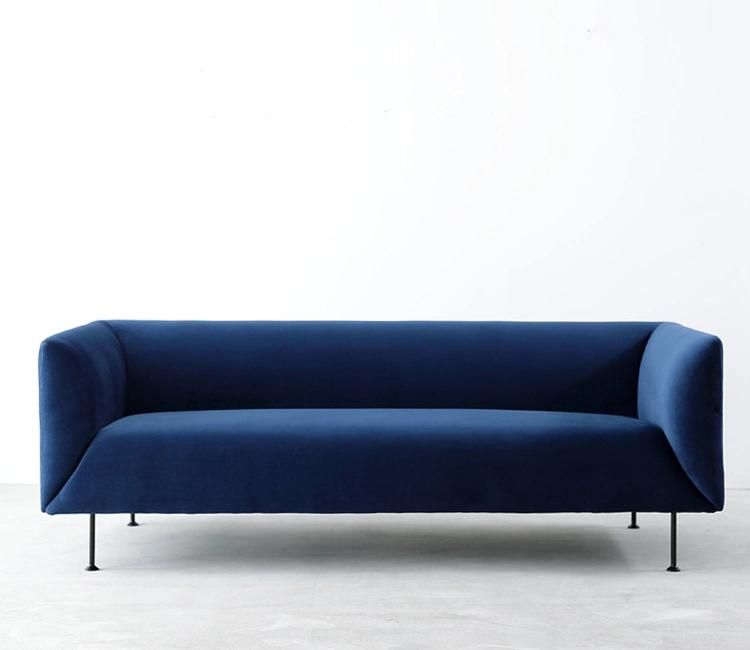European Style Living Room Velvet Fabric Sofa