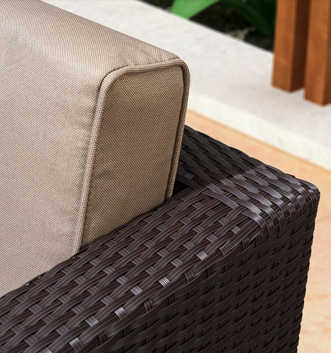 Outdoor Furniture Rattan Sofa Living Room Courtyard Rattan Combination