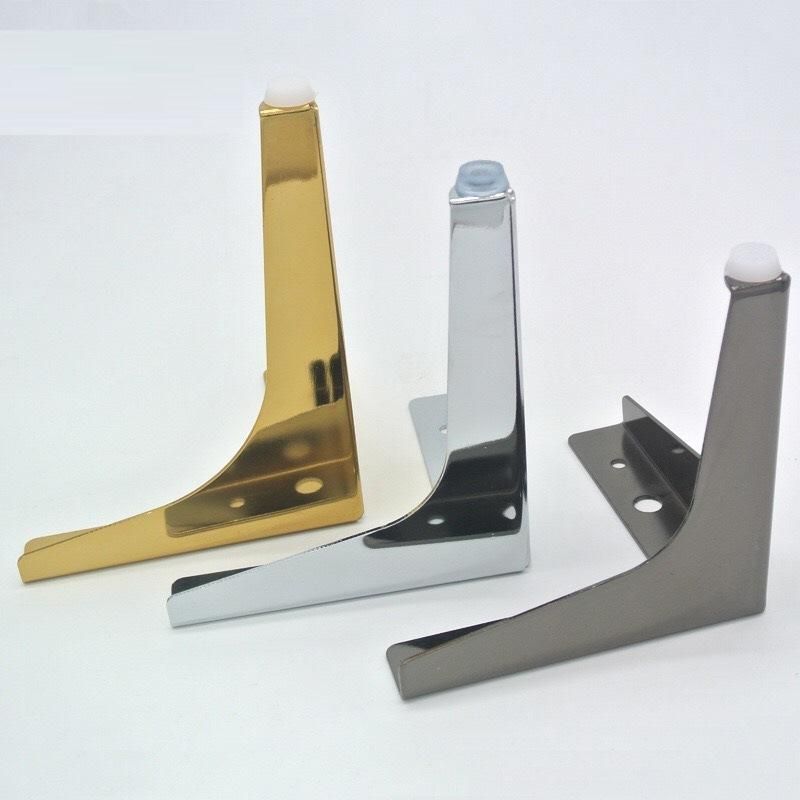 Modern Metal Sofa Legs Triangle Furniture Llegs for Dining Table, TV Stand, Dressing Wardrobe