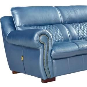 Hot Sell Model Living Room L Shape Genuine Leather Sofa (A54)