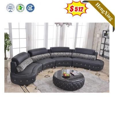 Adjustable Sectional Sofa Home U Shape Sectional Leather Living Room Sofa