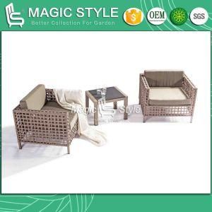 Bandage Sofa Set Leisure Sofa with Cushion Tape Weaving Sofa Set Strip Weaving Furniture Outdoor Furniture Garden Furniture