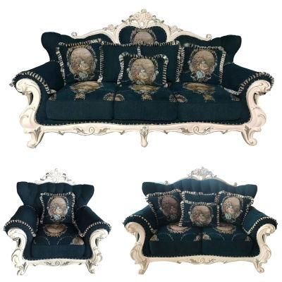 Antique Furniture Factory Wholesale Classic Fabric Sofa in Optional Sofas Seat and Color