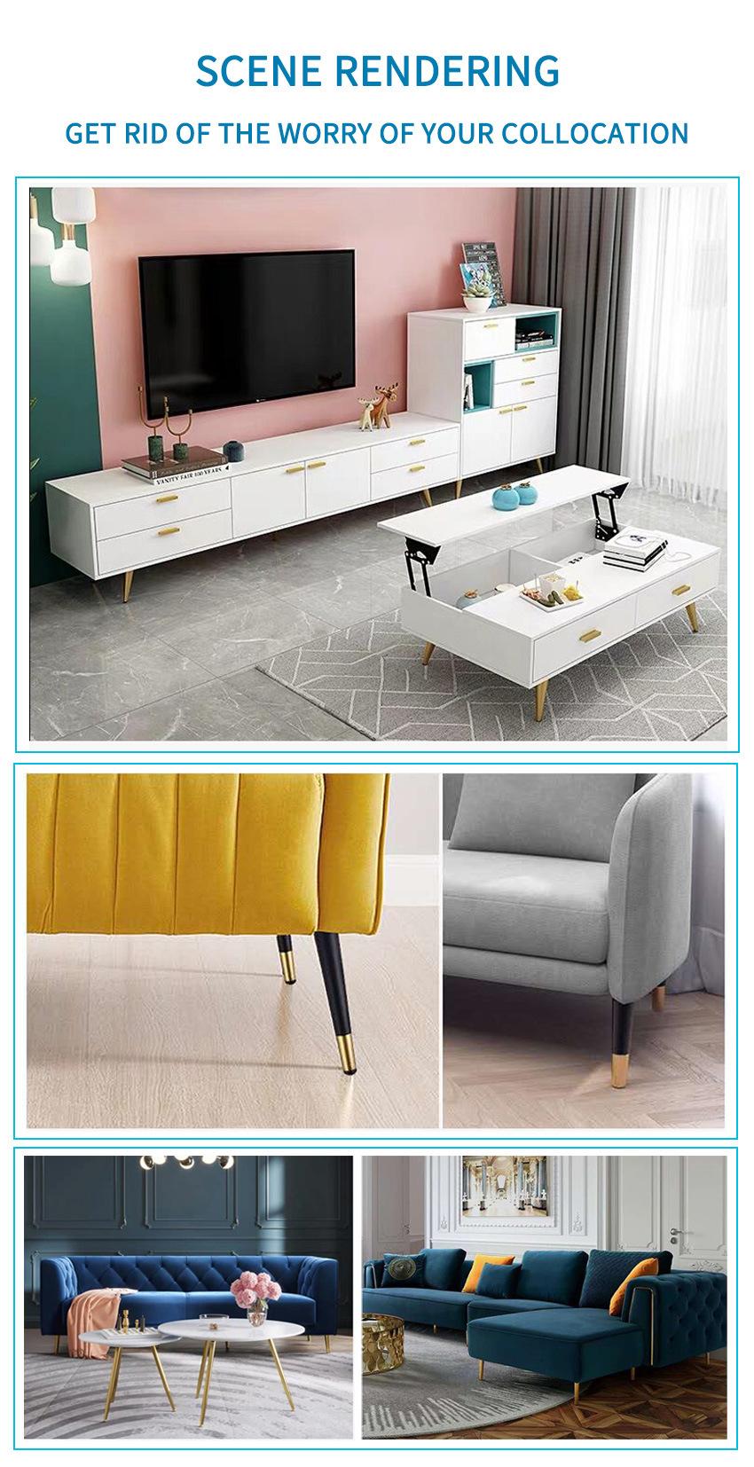Office Furniture Square Tube Frame Part Accessories Sofa Legs
