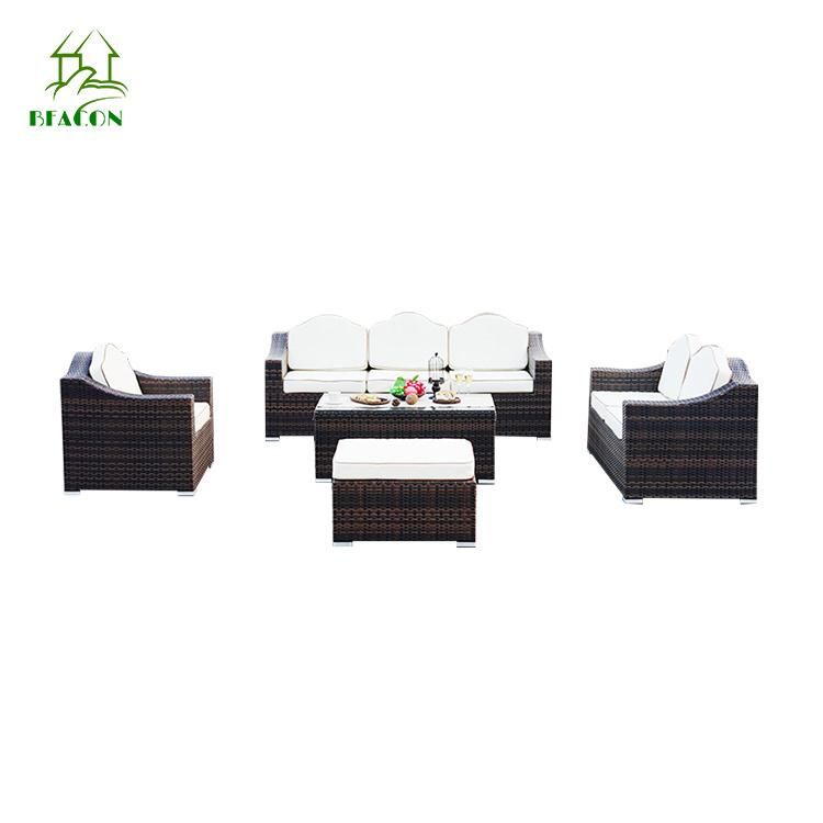 Wholesale Modern Outdoor Garden Home Hotel Patio Villa Rattan Wicker Sectional Lounge Sofa Furniture Set