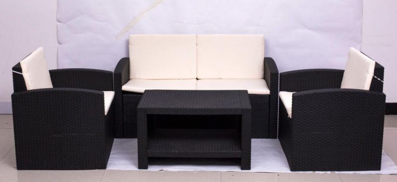 PP Injection Mould Plastic Garden Furniture Outdoor Sofa