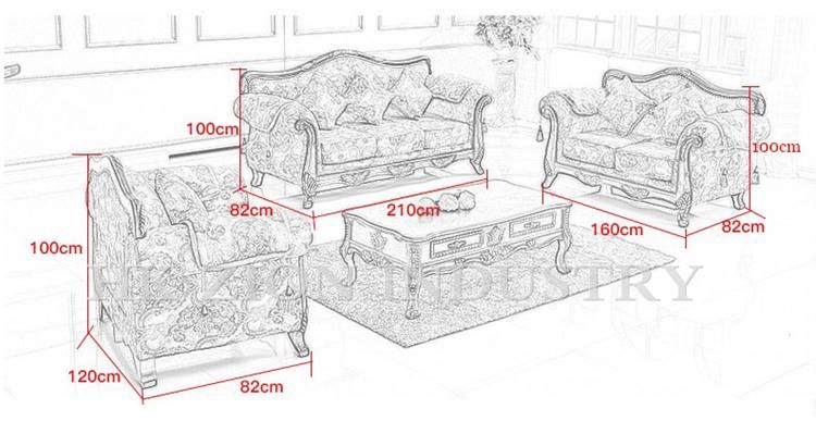 3 Seater Sofa Single Sofa Sleeping European Style Sofa Set Furniture Living Room Sleeper Sectional Fabric Sofa Antique Wood Home Furniture Sofa