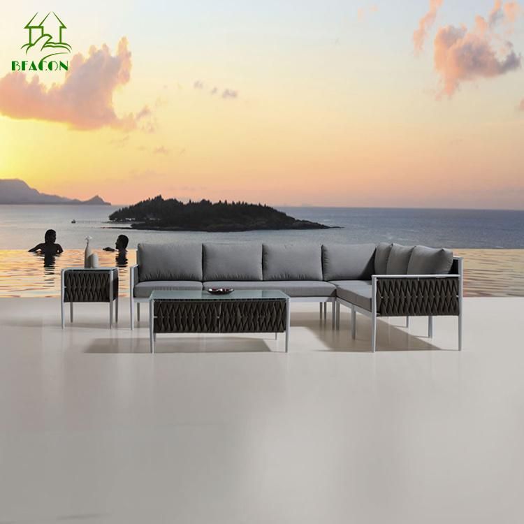 PE Rattan/Wicker Outdoor Bistro Sofa Furniture with Cushion