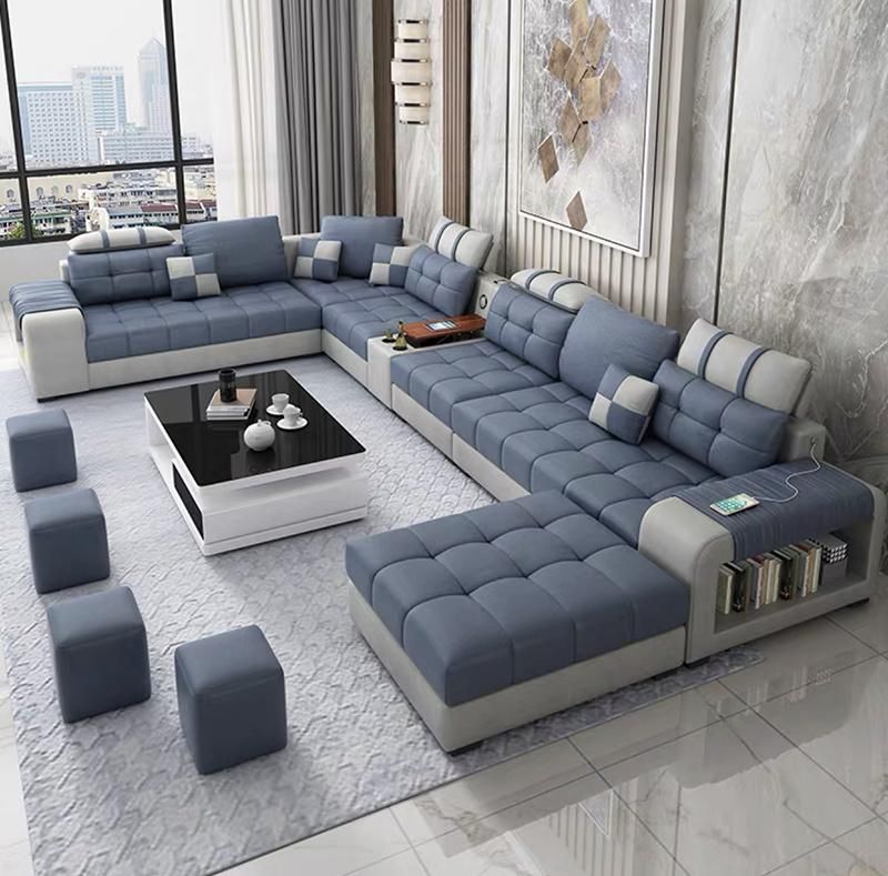 Japanese Style Living Room Furniture Fabric Chesterfield Leather Sofa Cloth Art Sofa