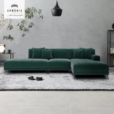 Modern Wood Corner Sofa Furniture Royal Home Sets Recliner Sofa