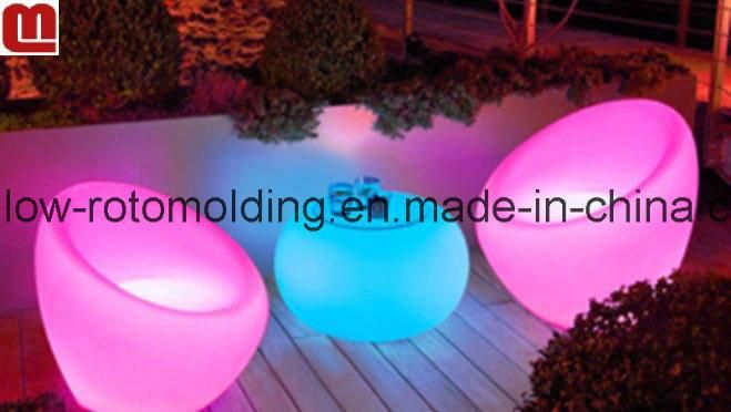 Plastic LED Apple Sofa Shape Seats