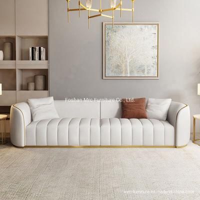 Home Contemporary Furniture Design Couch Sofa Nordic White Leather Sofa