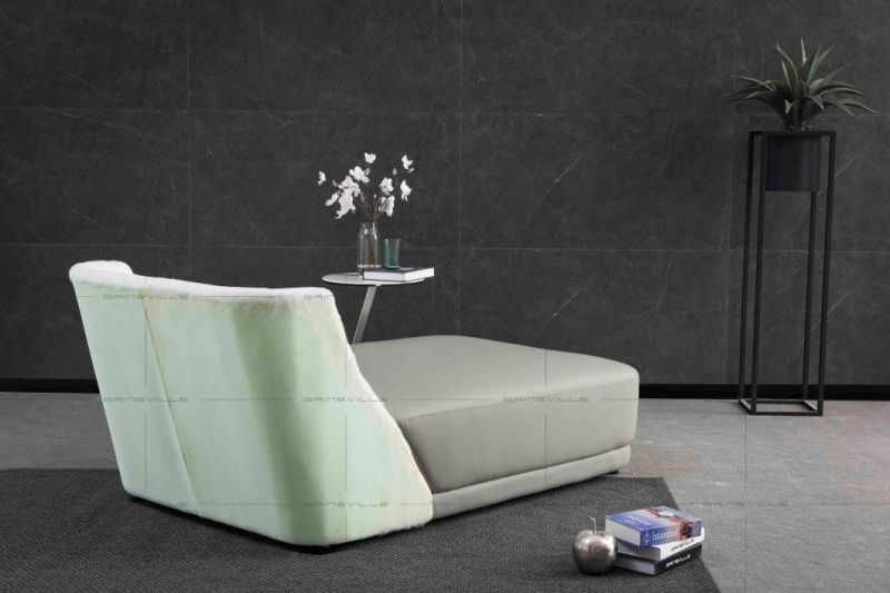 Fashion Leisure Chair Home Furniture Italian Style Modern Living Room Leather Sofa