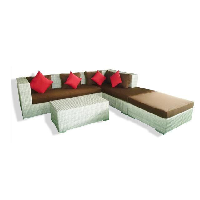 F- Foshan Outdoor Furniture Supplier Rattan Garden Sofa (2908)