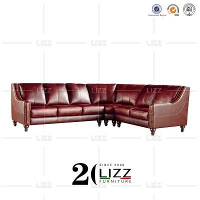 Hotel Furniture Sectional Modern Leather Sofa Bed