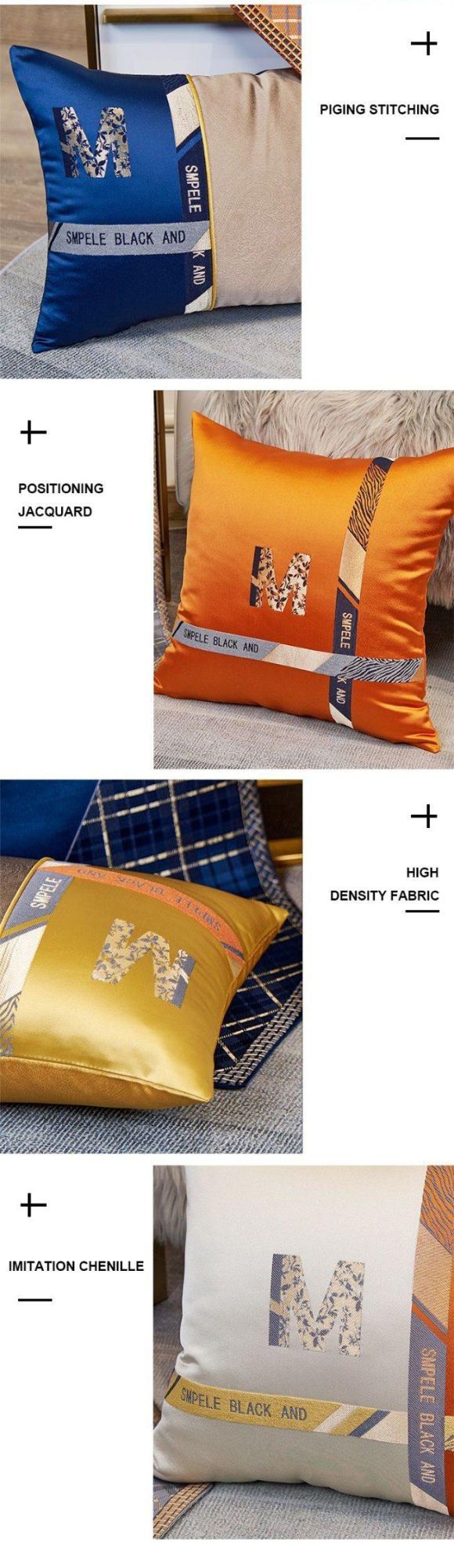 High Quality Seat Decorative Cushions Bedding Set Jacquard Throw Sofa Pillow Cushion