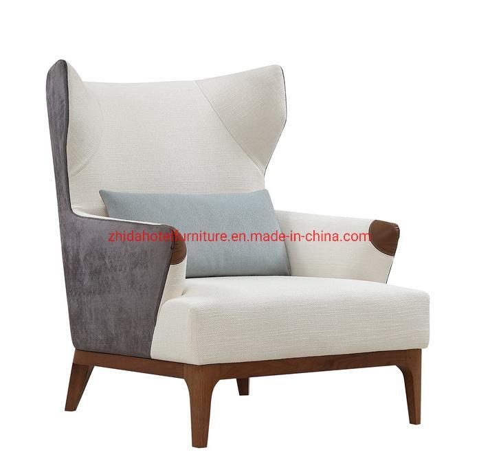 High Back Modern Living Room Furniture Hotel Reception Area Fabric Sofa