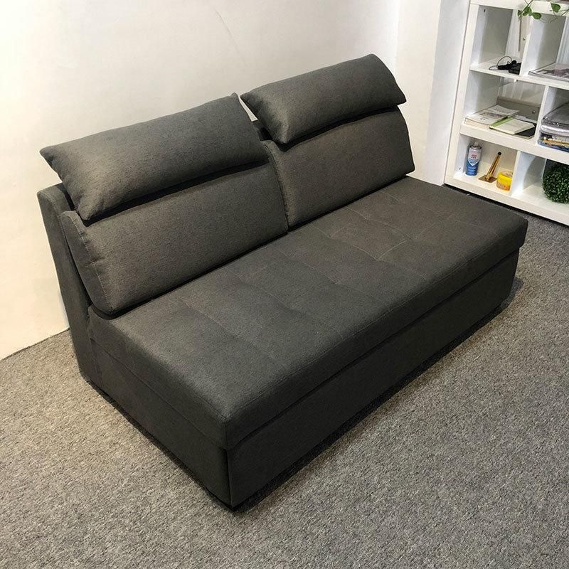 Faux Leather Sectional with Headrest Convert Type Sofa with Storage Locker