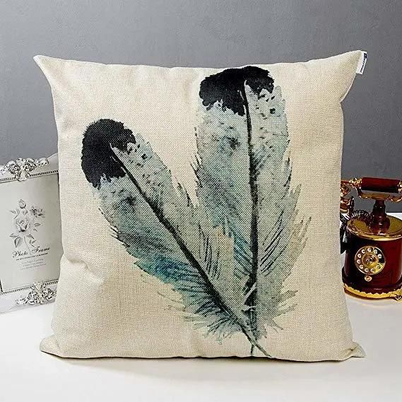 Ocean Printing Sofa Cushion Feather Printing