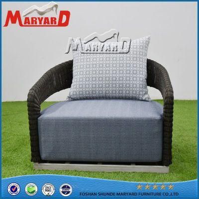 Luxury Hotel Outdoor Rattan Wicker Furniture Single Sofa