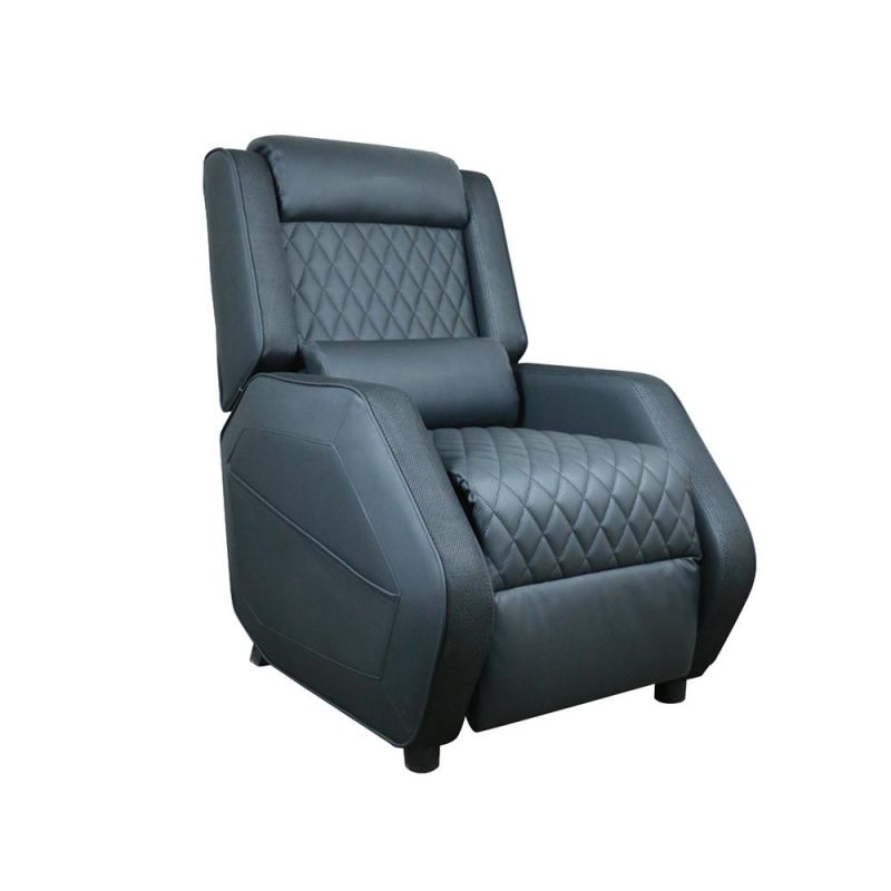 PU Leather Lazy Gaming Sofa with Reclining Headrest with Footrest