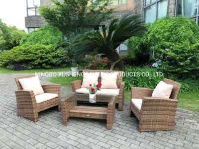 Outdoor Furniture Rattan Sofa of 4PCS Kd Sofa Set
