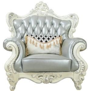 China Exporting Furniture Factory Genuine Leather Sofa (169-3)