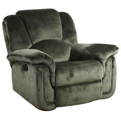 Fabric Reclining Single Sofa Green Modern Stylish Home Furniture Recliner Sofa for Living Room