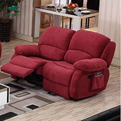 Manufacturer Luxury Red Fabric Leisure Reclienr Sofa Bedroom Furniture Set