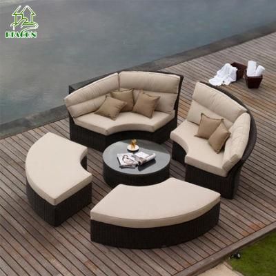 Modern Resort Metal Outdoor Furniture Hotel Lounge Patio Garden Sofa Set