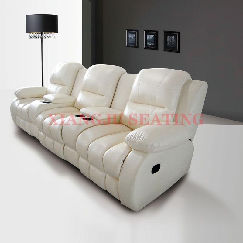 Leather Cover Luxury Recliner Chair Movie Home Theater Sofa