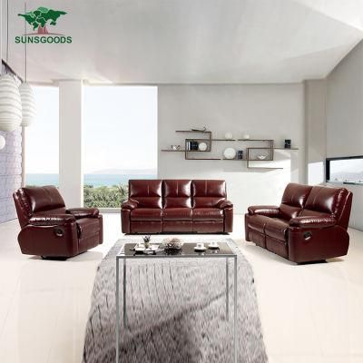 Modern Leisure Leather/Fabric Conferance Sofa for Living Room with Solid Wood Frame