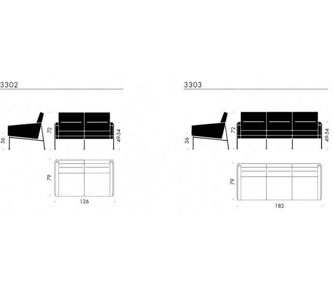 Arne Jacobsen Series 3300 Chairs and Sofa 1+2+3