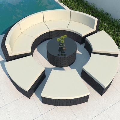 Circular Garden Courtyard Sofa Hotel Circular Rattan