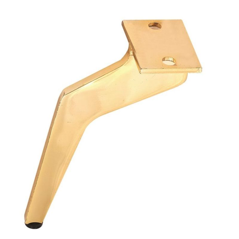 Rose Gold Finish Metal Legs Chair Ottoman Table Furniture Legs