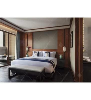 Luxury Designs 5 Star Hotel Wood Bedroom Suite Set Furniture with Sofa Set (HL 3)