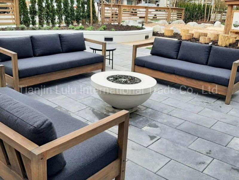 High Quality Modern Patio Furniture Wood Sofa Garden Module Outdoor Sofa