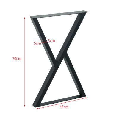 X Type Metal Furniture Hardware Steel Table Leg