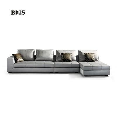 Italian Modern Style Luxury Furniture Corner Custom Fabric Sectional Sofa