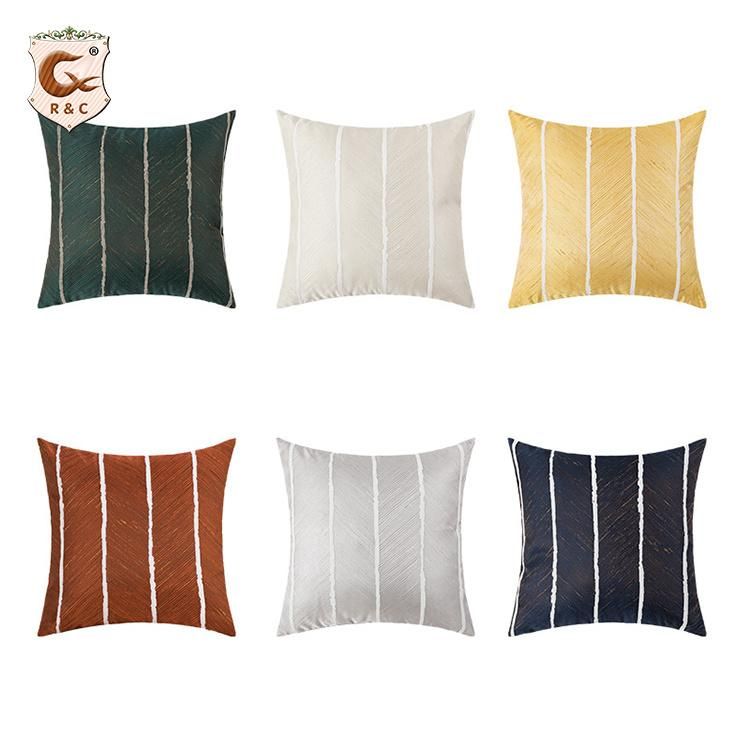Pillow Cover Living Room Decorative Home Decor Sofa Couch Luxury High Grade Satin Jacquard Pillow Cushion Cover