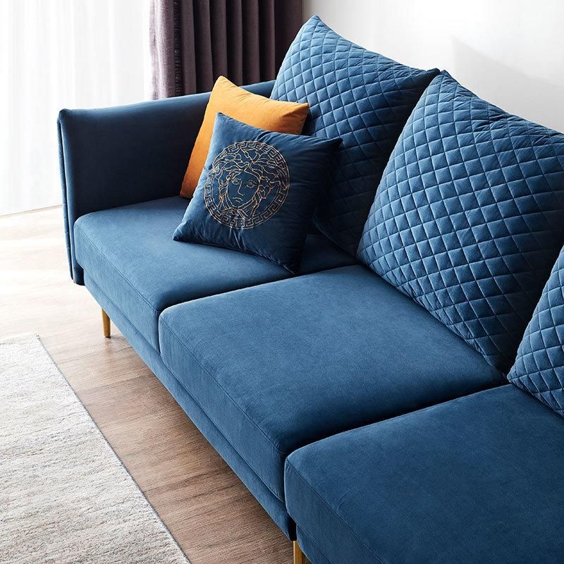 Linsy Fabric Velvet Tufted Couch Living Room Furniture Sofa S052