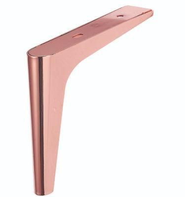 Rose Gold Finish Metal Legs Chair Ottoman Table Furniture Legs