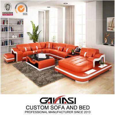 Graceful Design Italian Style Real Leather Sofa for Home
