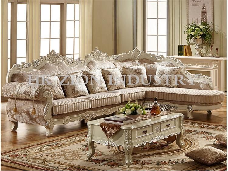 Luxury Lounge Living Room Furniture Sofa Fabric Upholstery Modernos Lounge Chair Sofa European Style Leisure Corner Sofa