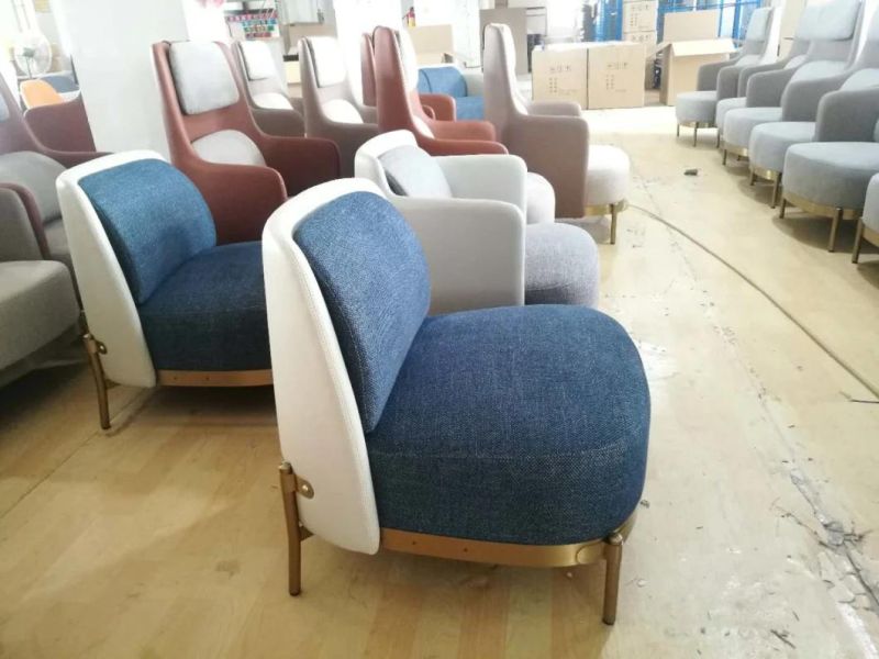 Modern 2 Seater Sofa Set with Injection Foam Backrest