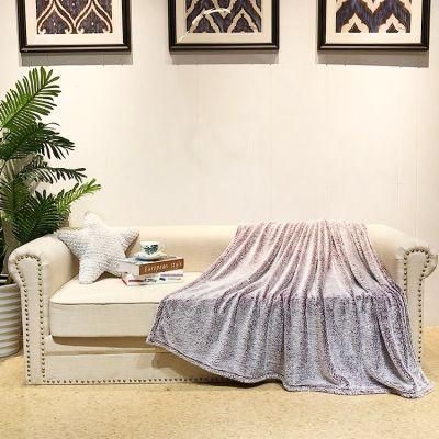 Super Soft 100% Polyester Wine Plush Fuzzy Sofa Bedding Fluffy Fleece Fur Blanket