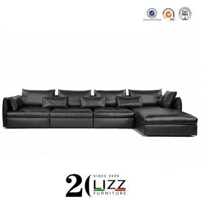 Italy Design Home Furniture Fabric Sofa Full with Feather