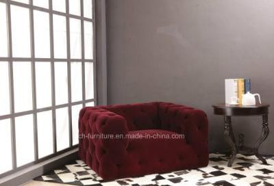 Classic Sofa Velvet Fabric Nappa Sofa for Living Room