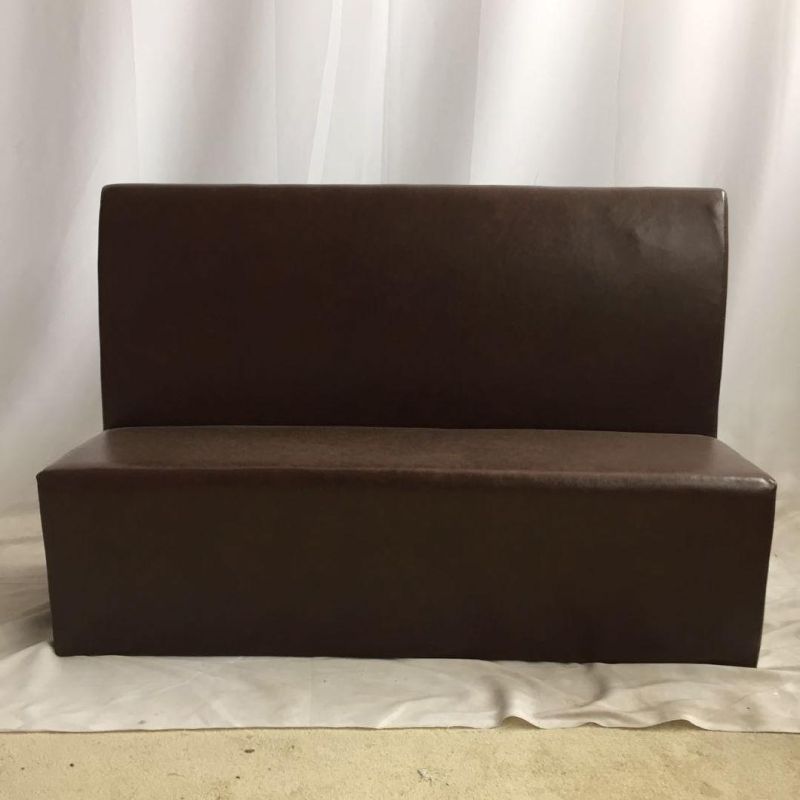 Durable and Modern Leather Booth Seating Wooden Sofa for Restaurant, Bar, Pub, Night Club