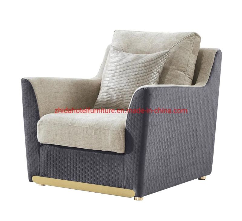 Luxury Living Room Furniture Sofa Fabric Sectional Sofa with Chaise